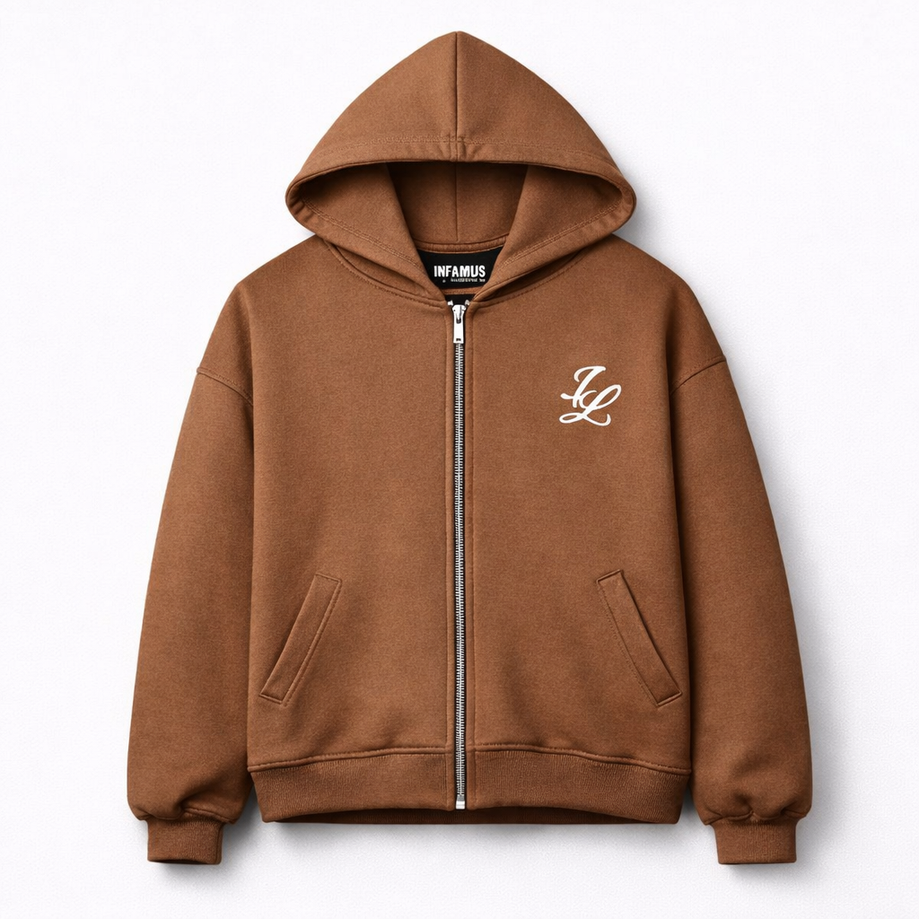 ZIIP HOODIE MARRON