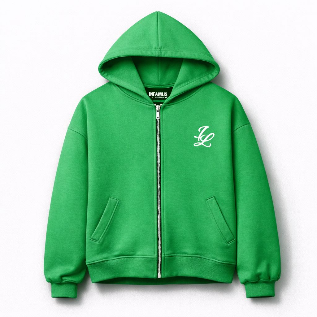 ZIIP HOODIE GREEN