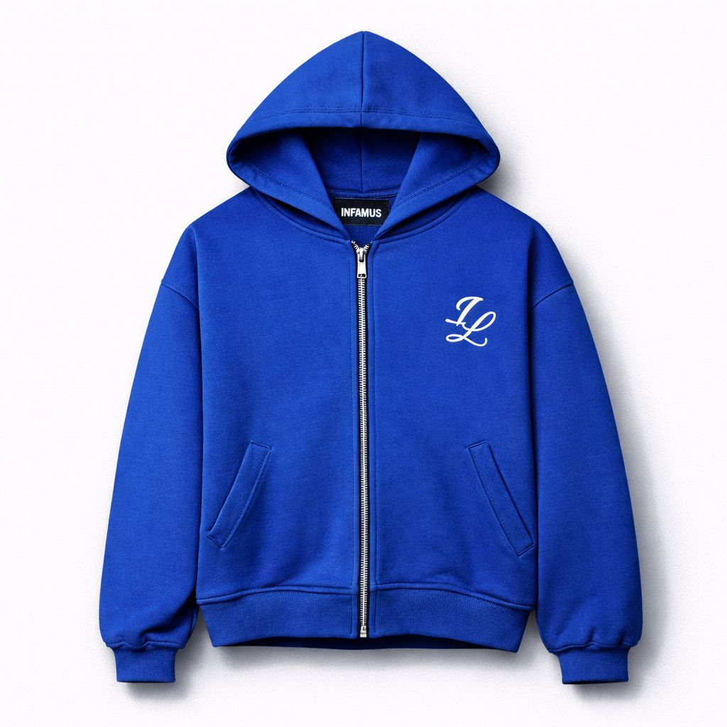 ZIIP HOODIE BLUE ELECTRIC